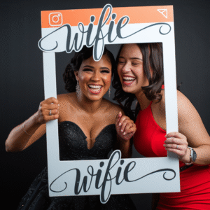 Custom printed Instagram selfie frame for events in Uganda
