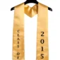 Graduation Scarfs customized with school colors, logos, and names. Elegant fabric ideal for ceremonies and commemorative gifting in Uganda.