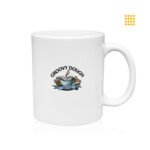 Cups branded with your logo—ideal for office use, events, and corporate gifts. Available in ceramic, plastic, or travel styles with full-color print.