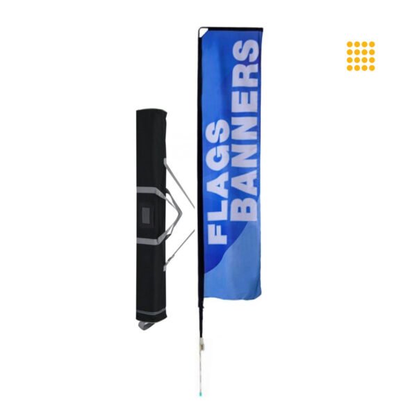 L-Telescopic Banner ideal for indoor/outdoor branding—adjustable height, wide display area & full-color print. Great for events & exhibitions.