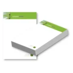 Letter Heads that 500 sheets printed with crisp logos and contact details on high-quality A4 paper, ideal for official communication and business branding.