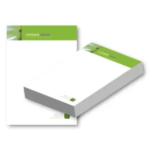 Letter Heads that 500 sheets printed with crisp logos and contact details on high-quality A4 paper, ideal for official communication and business branding.