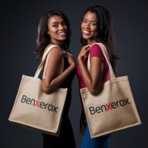 Custom printed jute