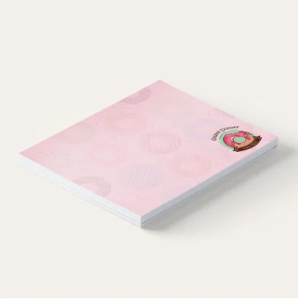 Customized sticky notes branded with your logo—great for office, events, and promotional giveaways. Includes multiple note sizes in a compact, branded booklet.