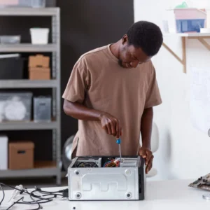 Computer Repair and Maintenance in Uganda—professional diagnostics, repairs, upgrades, and routine servicing for desktops and laptops. Ideal for home, office, and institutional use.