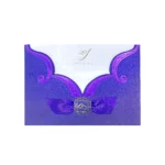 Wedding Cards in Uganda—elegant maroon and purple invitation cards with a petal-fold design, perfect for stylish, intimate, or luxury-themed wedding celebrations.