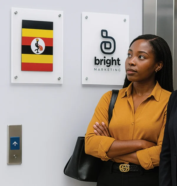 Acrylic Signages with UV printing or vinyl branding for office reception signs, door plates, or company logos. Durable and elegant signage solution in Uganda.