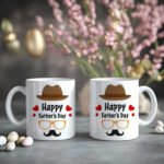 Happy Father’s Day Cups branded in Uganda—customized mugs with messages, names, or photos, perfect for gifting dads on Father’s Day celebrations.