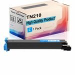TN210 Toner Cartridge Compatible for Konica Minolta bizhub C250 C250P bizhub C252 C252P Printer |TN210K TN210C TN210M TN210Y| High Yield 20000 Pages (Cyan 1Pack)