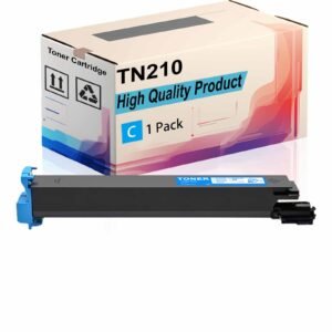 TN210 Toner Cartridge Compatible for Konica Minolta bizhub C250 C250P bizhub C252 C252P Printer |TN210K TN210C TN210M TN210Y| High Yield 20000 Pages (Cyan 1Pack)