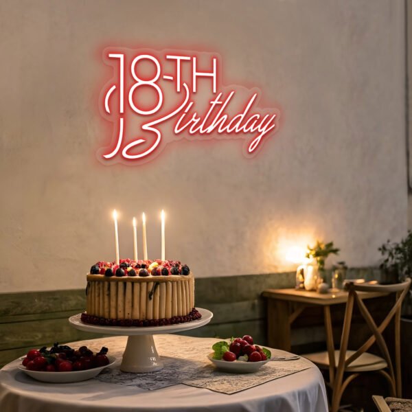 18th Birthday Neon Sign