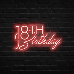 18th Birthday Neon Sign