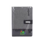 A5 Notebook Diary for Men Women | Executive Professional Office Diary with Magnetic Flip Lock (200 Ruled Pages, 6 x 8.5 Inches, 80 GSM, Black)