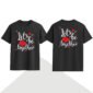 Lets Be Together T-Shirts customized with romantic couple themes, names and matching love artwork for couples in Uganda.