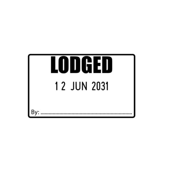 Lodged Date Stamp Lodged Date Stamp
