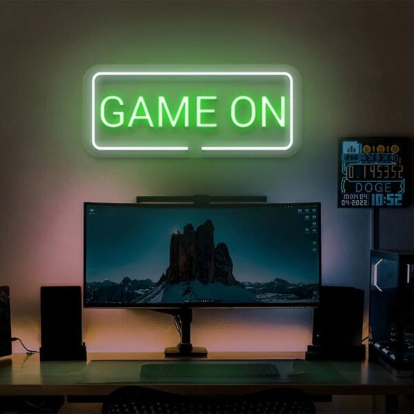 Game On Greeny Neon Sign