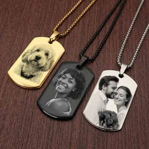 photo necklace custom stainless steel happy birthday photo necklace personalized Custom Picture Necklace picture necklace custom