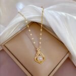 Solitaire Pearl 1ct Diamond Necklace