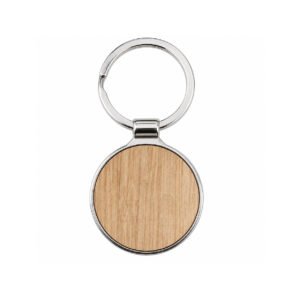 Round Wooden Metal Keyholder