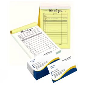 Receipt Book & Business Cards Promotional Combo – Professional Business Pack