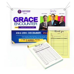 Banner & Receipt Book Combo
