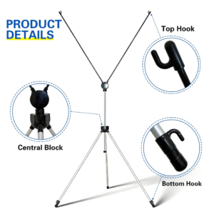 Premium Adjustable X-Frame Banner Stand 23"x64" to 30"x72" with Carry Bag - Image 3