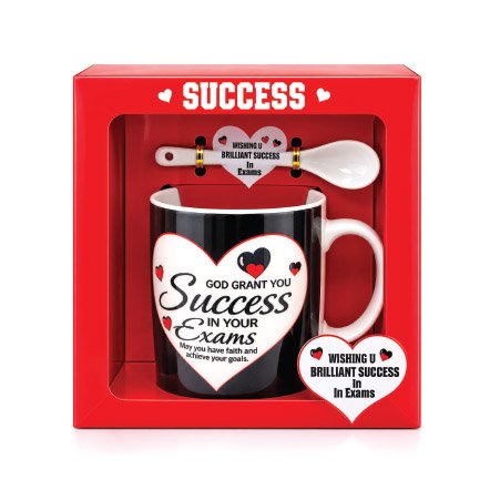 Success Gifts in Uganda – Exam Success Mug & Spoon Gift Box