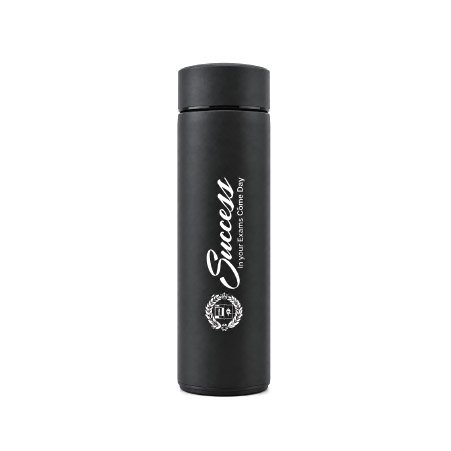 Success Gifts in Uganda – Personalized Black Flask for Exam Success
